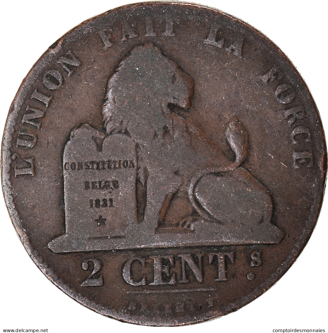 Monnaie, Belgique, 2 Centimes, 1864 - 2 Cents