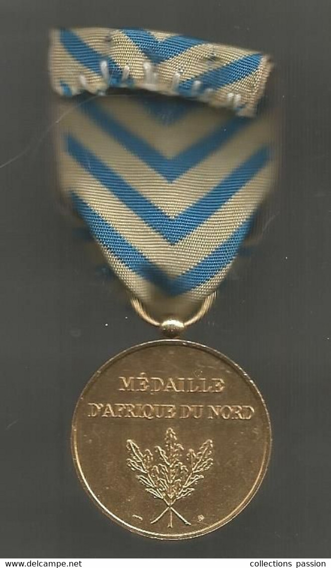 Médaille , Militaria , République Française, Médaille D'Afrique Du Nord , 2 Scans, 21.50 Gr , Dia. 35 Mm, Frais Fr 3.35e - France