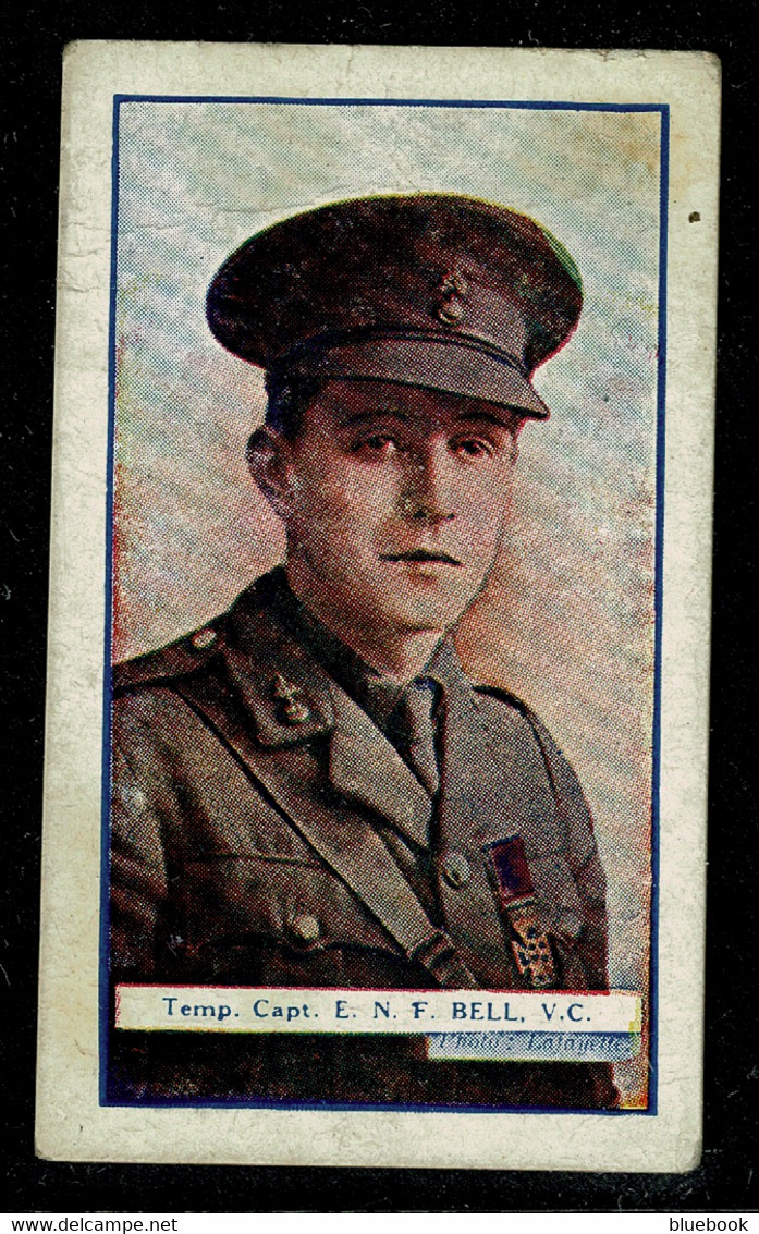 Ref 1544 - Victoria Cross Hero Eric Norman F. Bell V.C. - Royal Innis. Fusilers. Cigarette Card - Military - Sonstige & Ohne Zuordnung