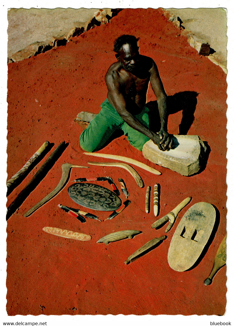 Ref 1545 - Australia Ethnic Postcard - Aboriginal Member Of The Pitjantjara Tribe - Oceania