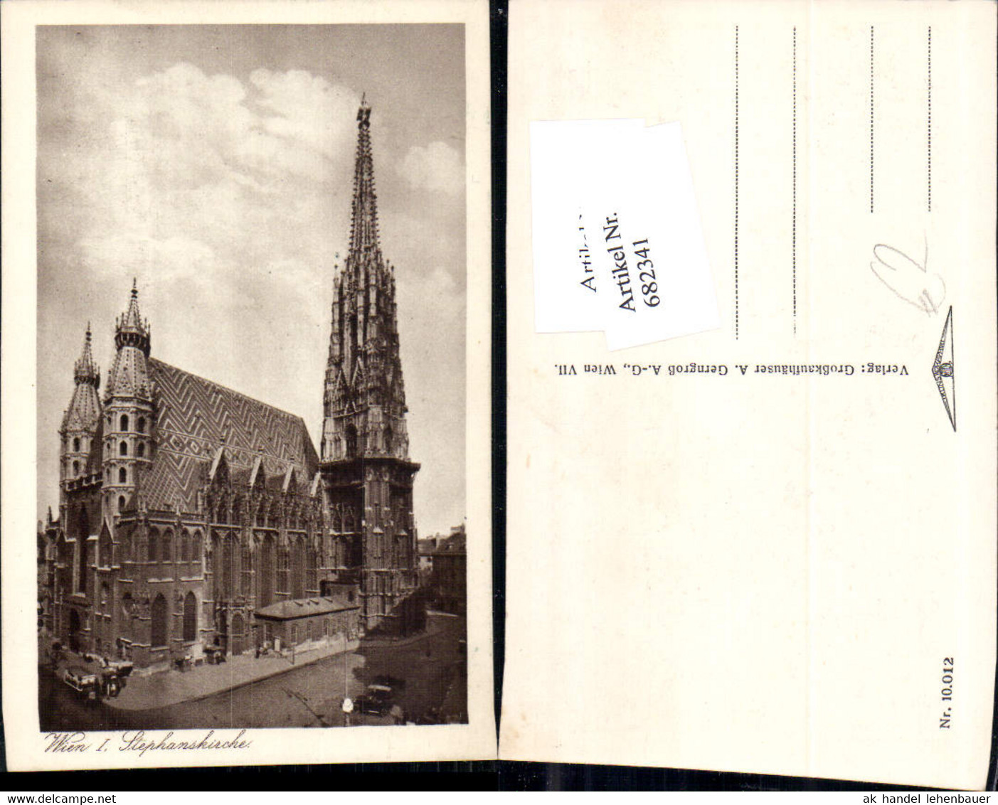 682341 Wien Stephansdom Stephanskirche - Stephansplatz