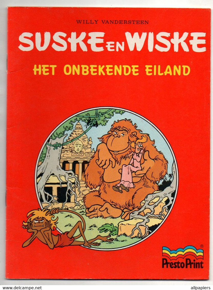 Suske En Wiske Het Onbekende Eiland Par Vandersteen - Presto Print De 1983 - D/1983/0034/61 - Suske & Wiske