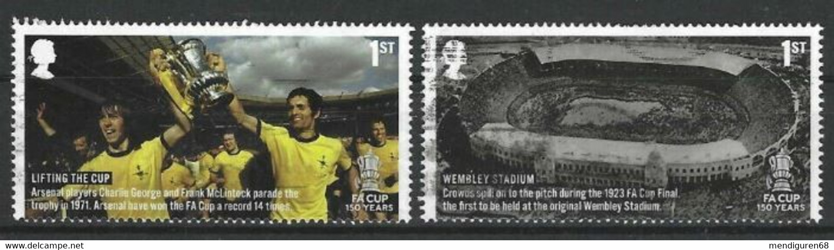 GROSSBRITANNIEN GRANDE BRETAGNE GB 2022 THE FA CUP SET 2V USED SG 4636-7 MI 4927-8 YT 5326-7 SN 4203-4 - Used Stamps