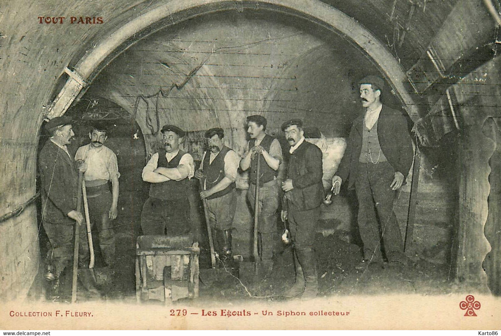 Tout Paris * N°279 * Les égouts , Un Siphon Collecteur * égoutiers - Ohne Zuordnung