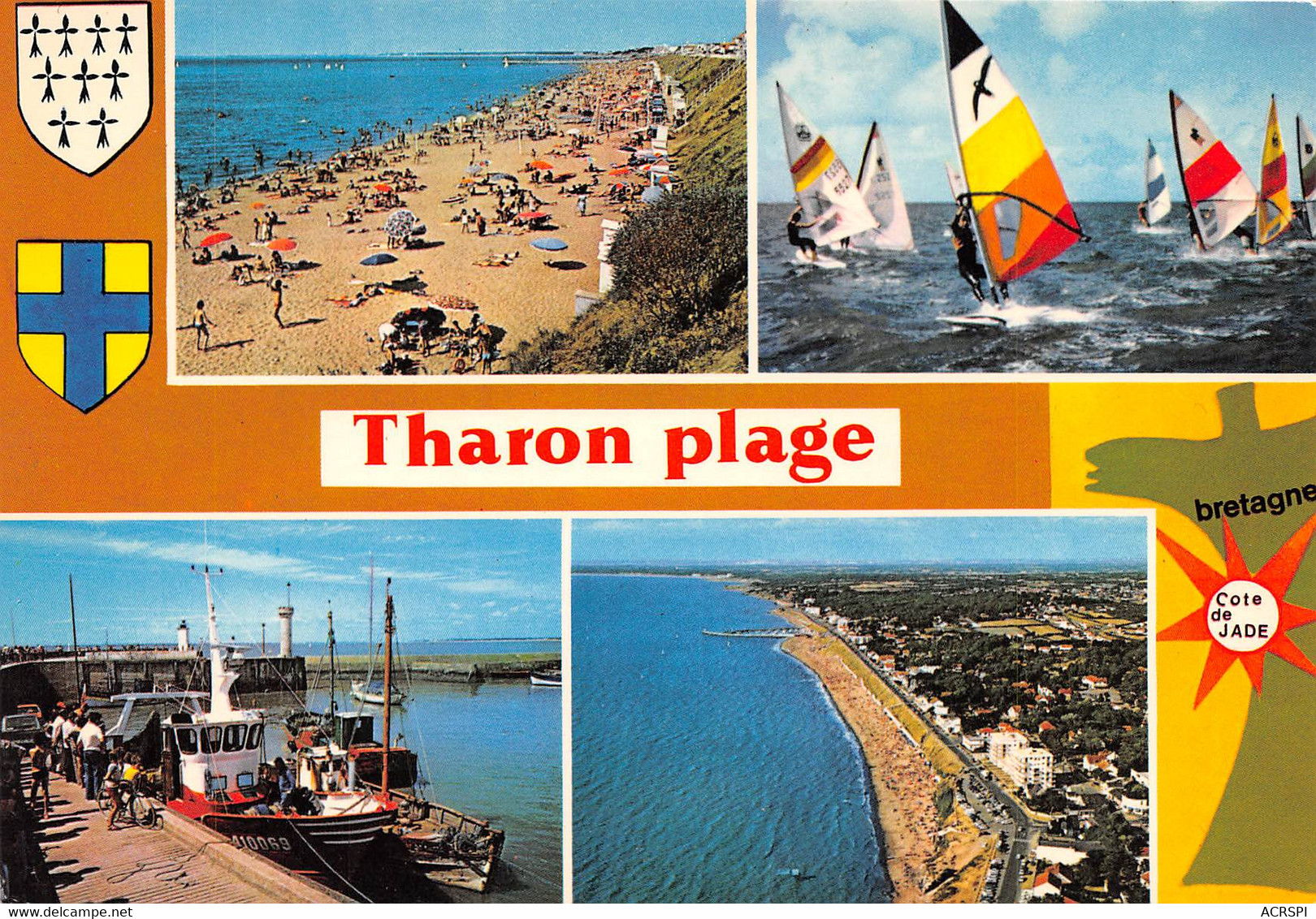 THARON Plage Saint Michel CHEF CHEF Vues Sur Les Plages Et Le Port 6(scan Recto-verso) MA947 - Tharon-Plage