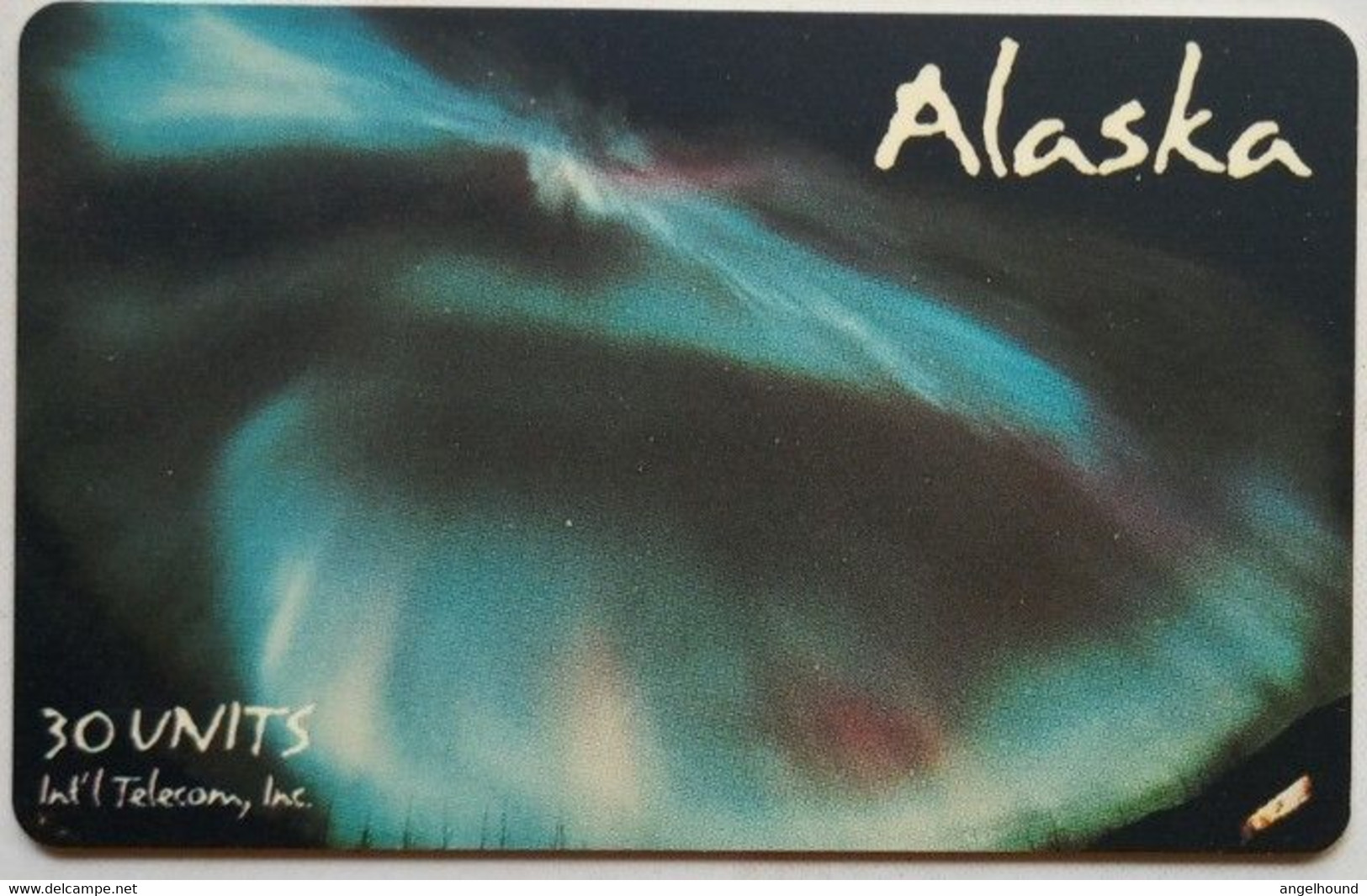 Alaska International Telecom 30 Units Aurora Borealis Photo - [2] Chip Cards