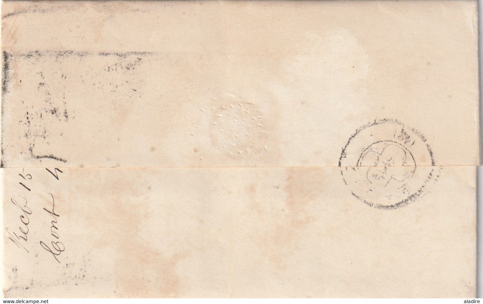 1880 - Folded Letter With Business Text In English From London To Cadiz, Spain - Arrival Stamp - Lettres & Documents