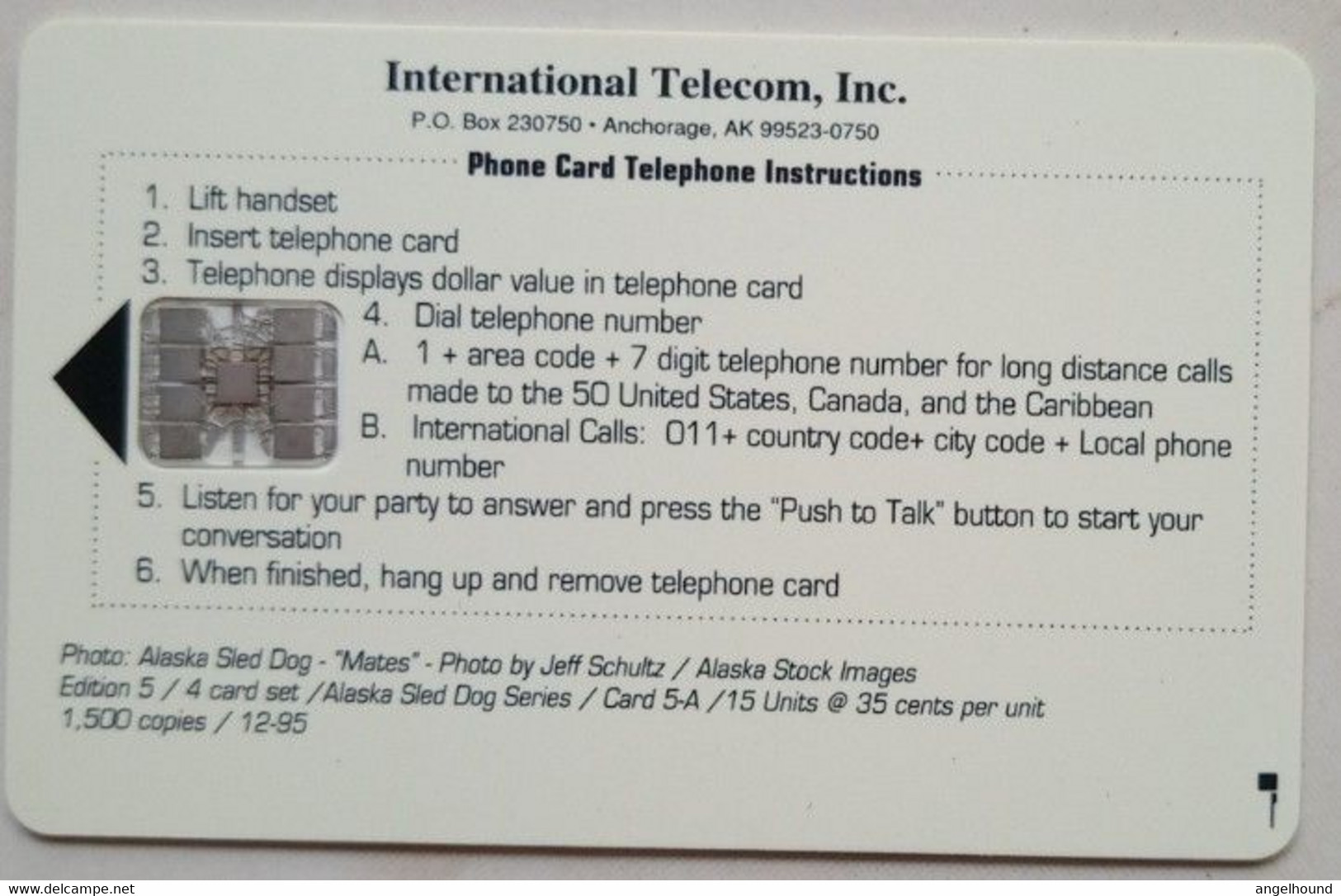 Alaska International Telecom $5.25 Mates - [2] Chip Cards