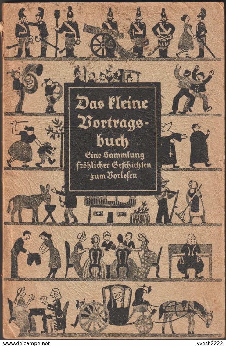 Allemagne 1944. Livre De Franchise Militaire. Curé Et Religieuse, âne, Homme Et Faux, Femme Et Râteau, Repas, Cheval - Asini