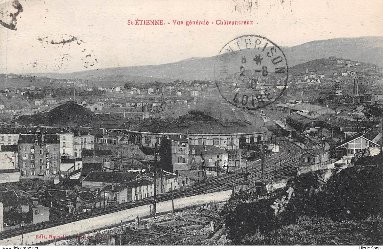 [42] SAINT-ÉTIENNE - Châteaucreux -Vue Générale Sur La Gare Et Les Dépôts - Train- Cpa 1930 ( ͡♥ ͜ʖ ͡♥) ♥ - Saint Etienne