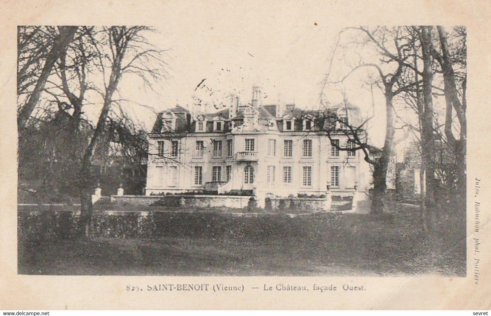 SAINT-BENOIT. -Le Château, Façade Ouest - Saint Benoit