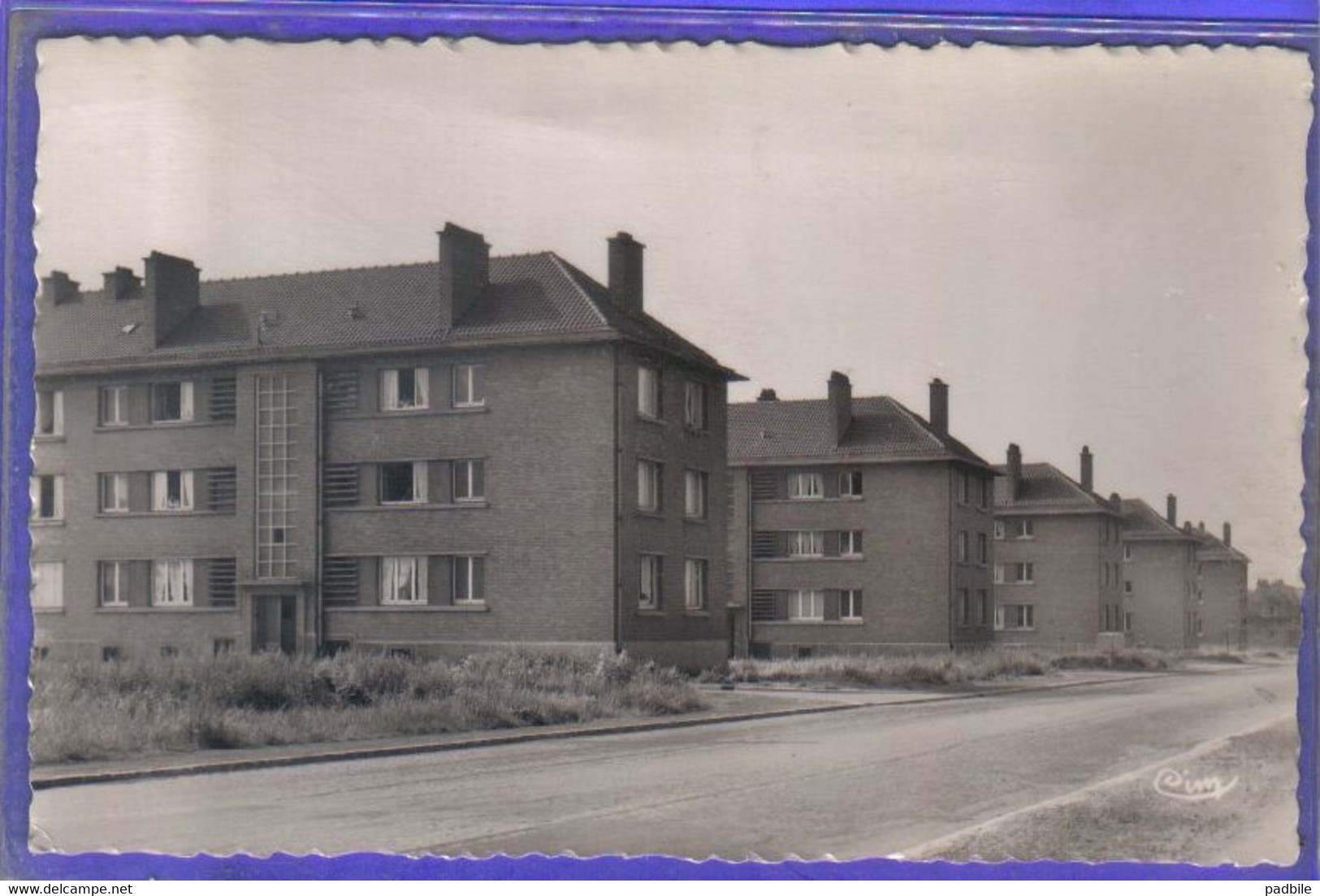 Carte Postale 59. Seclin  Cité HLM  Boulevard Hentges  Très Beau Plan - Aniche