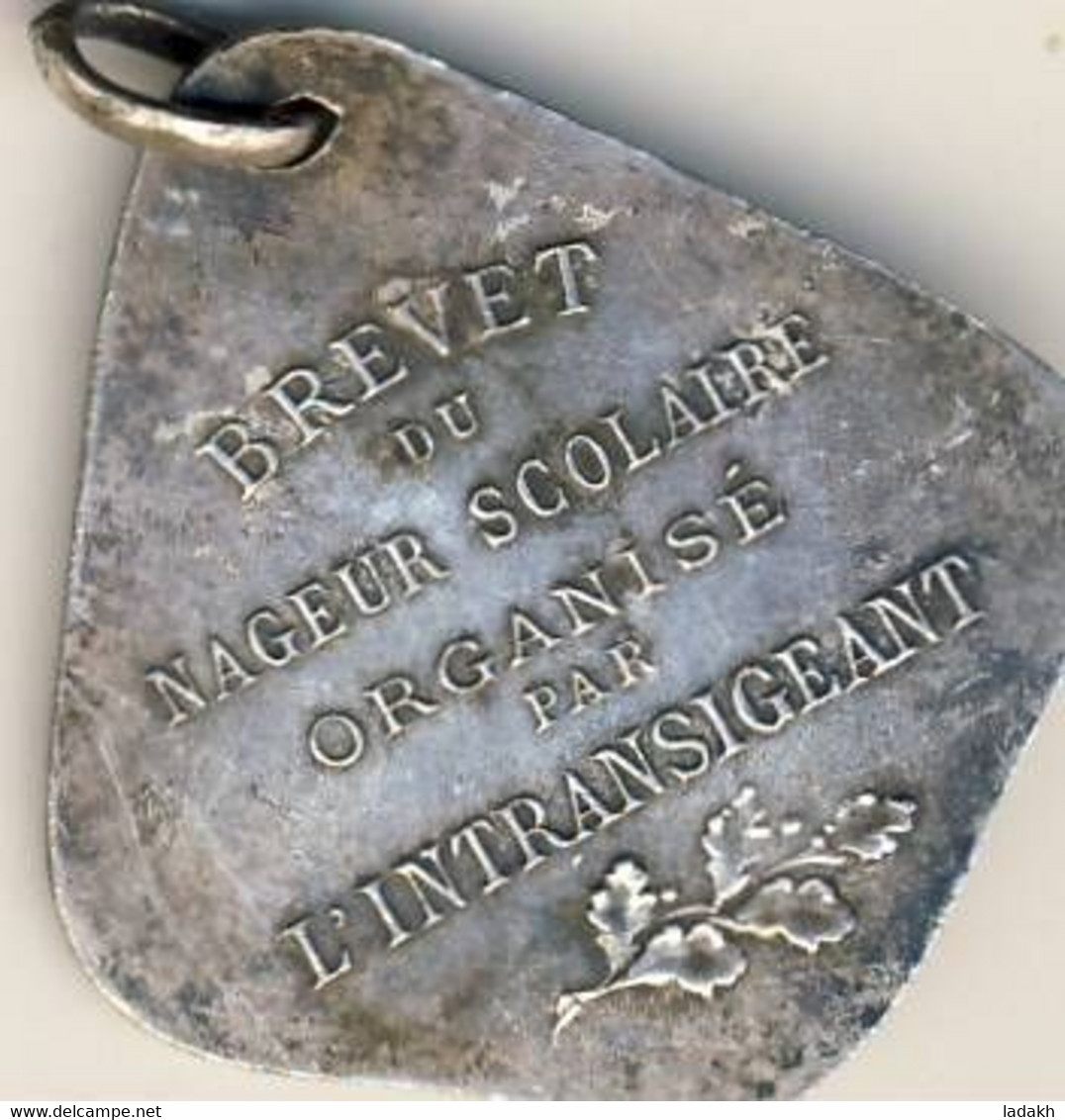 MEDAILLE # BREVET NAGEUR SCOLAIRE# L'INTRANSIGEANT - Natation