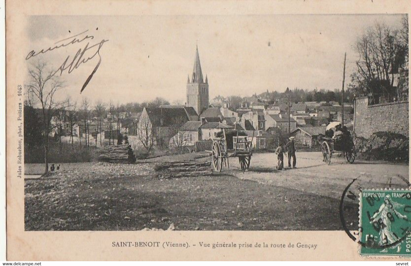 SAINT-BENOIT. - Vue Générale, Prise De La Route De Gençay - Saint Benoit