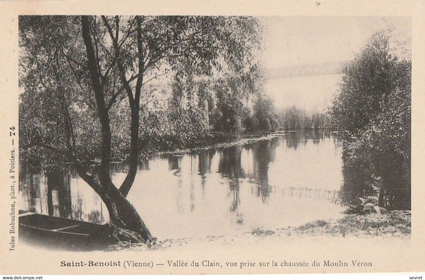 SAINT-BENOIT. - Vallée Du Clain - Vue Prise Sur La Chaussée Du Moulin Véron - Saint Benoit