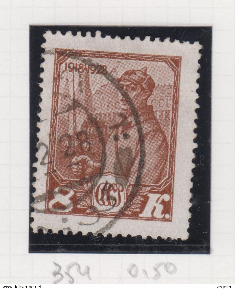 Sowjet-Unie Jaar 1927 Michel-cat. 354 Gestempeld - Altri & Non Classificati