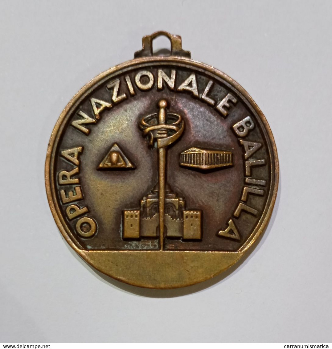 MEDAGLIA - OPERA NAZIONALE BALILLA - O.N.B. - V^ Crociera Mediterranea (1931) Br. / 31mm - Professionnels/De Société