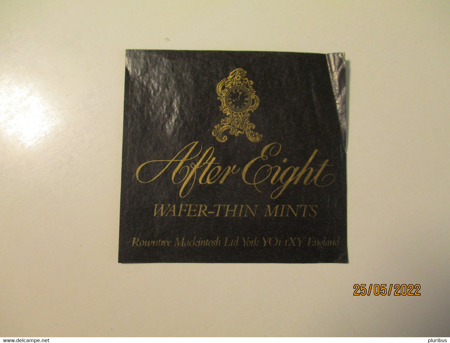 AFTER EIGHT WAFER THIN MINTS CANDY WRAPPER ROWNTREE MACKINTOSH LTD YORK  ENGLAND   , 6-4 - Chocolat