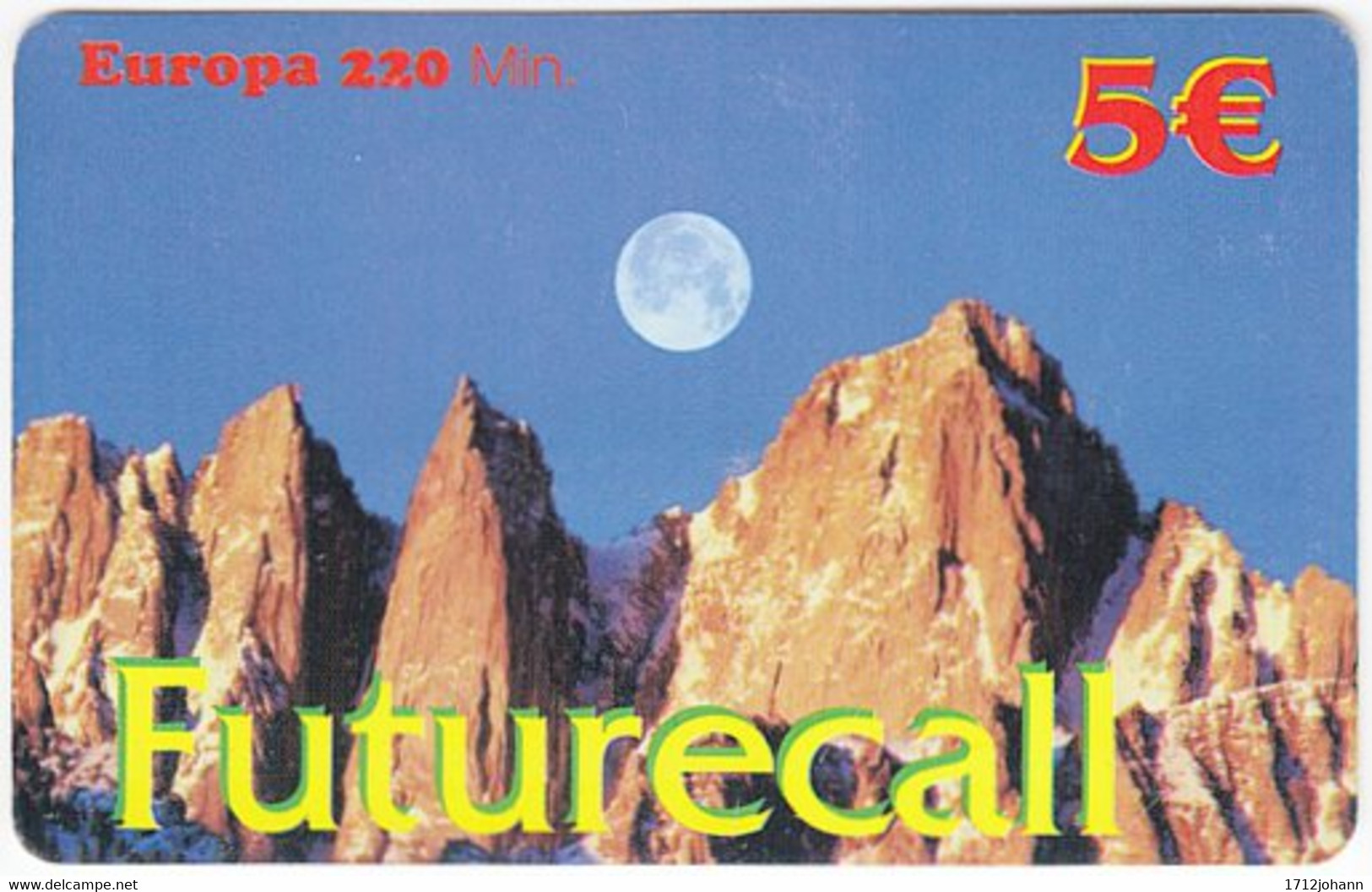 GERMANY Prepaid C-274 - FutureCall - Landscape, Mountains, Sunset - Used - [2] Prepaid