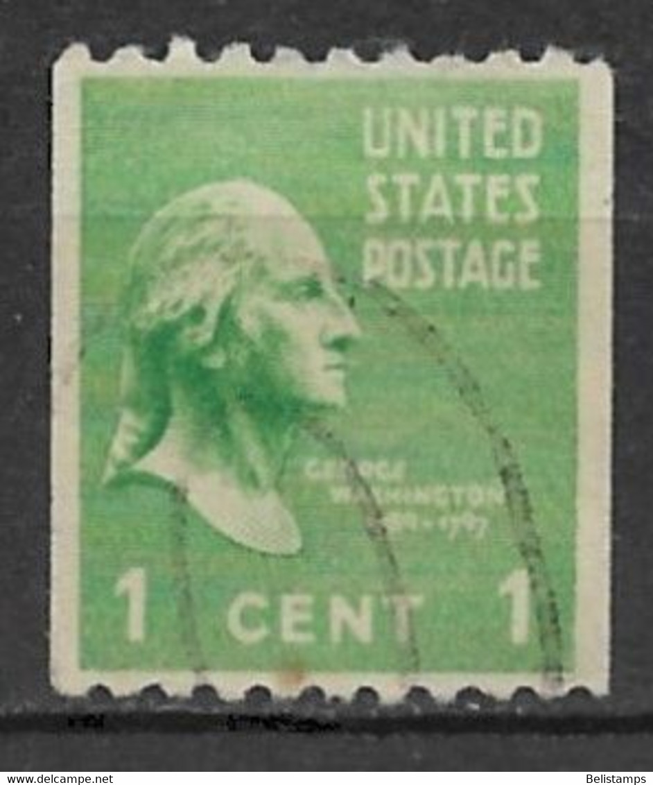 United States 1939. Scott #848 (U) George Washington - Roulettes