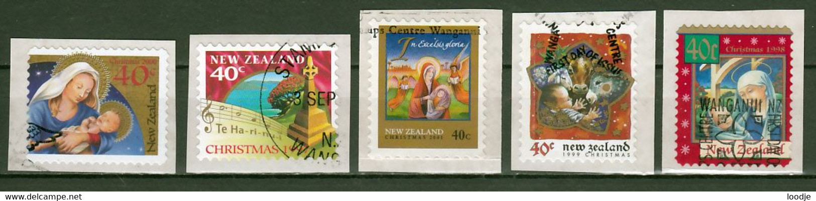 Nieuw-Zeeland Kerstmis Div. Zelfplakkers Gestempeld - Colecciones & Series