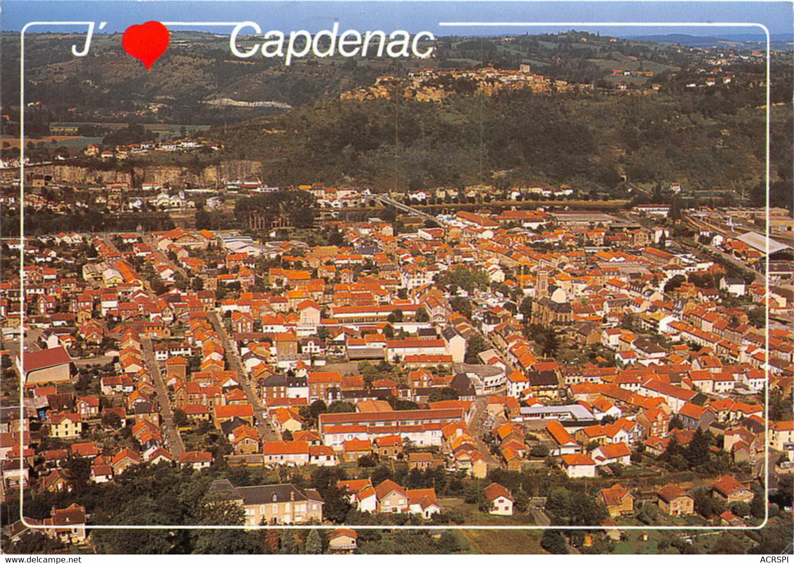 CAPDENAC Vue Generale Aerienne 19(scan Recto-verso) MA1019 - Andere & Zonder Classificatie