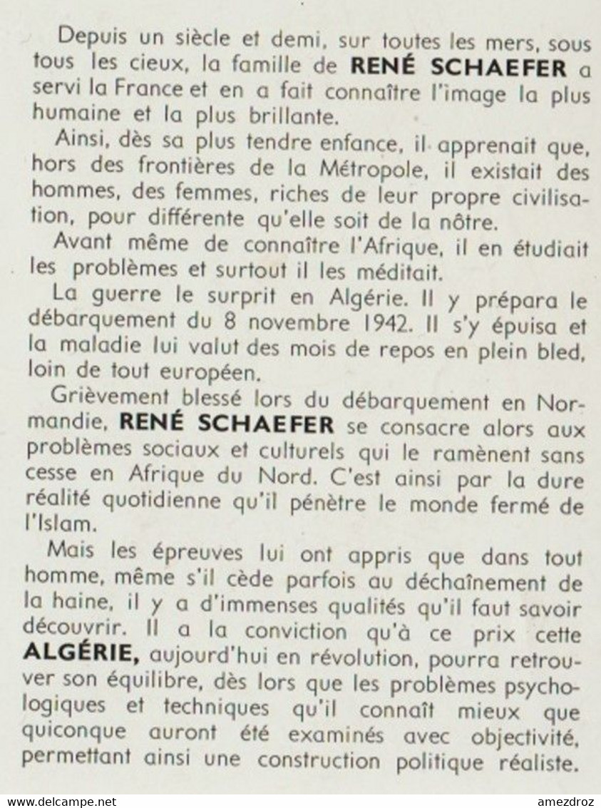 RR. Schaefer Révolution En Algérie édition France Empire Avec Jaquette  1956 414 Pages - Français