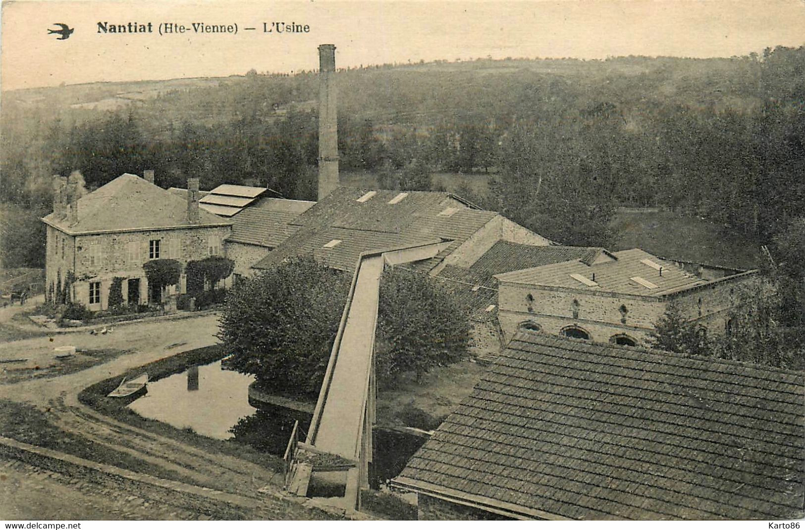 Nantiat * Vue Sur L'usine Du Village * Cheminée - Nantiat