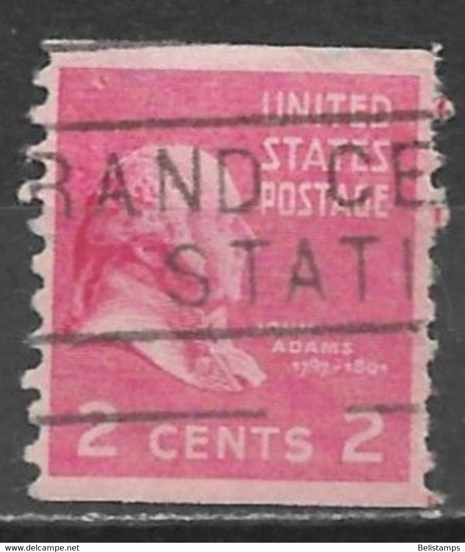 United States 1939. Scott #841 (U) John Adams - Roulettes