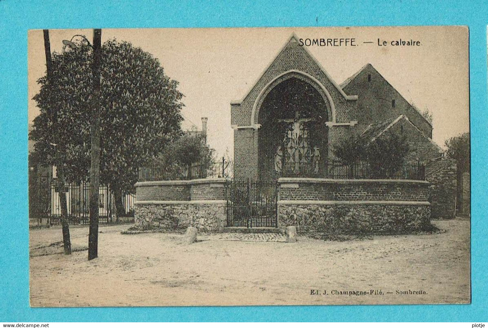 * Sombreffe (Namur - La Wallonie) * (Ed. J. Champagne Filé) Le Calvaire, Kruistocht, Croix Jesus Christ, Old, Rare - Sombreffe