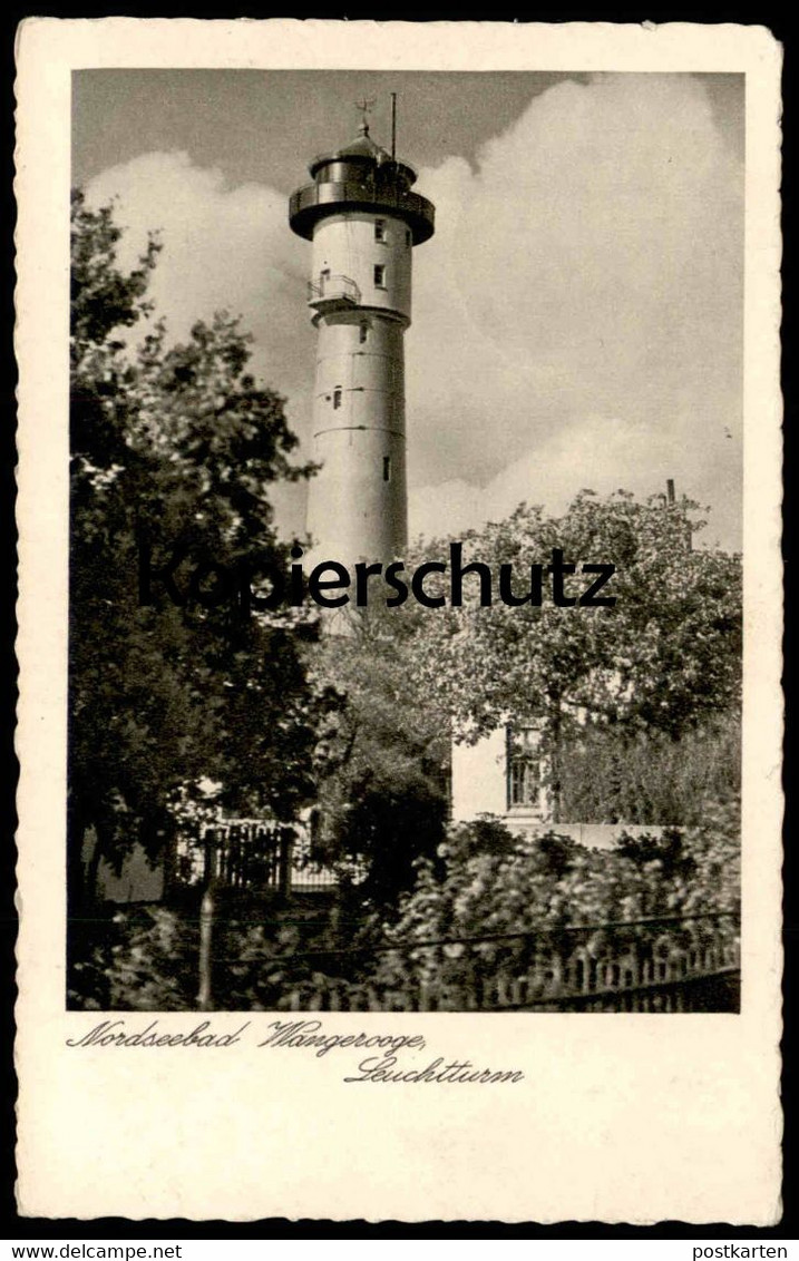 ALTE POSTKARTE INSEL NORDSEEBAD WANGEROOGE 1938 LEUCHTTURM Lighthouse Phare Ansichtskarte AK Cpa Postcard - Wangerooge