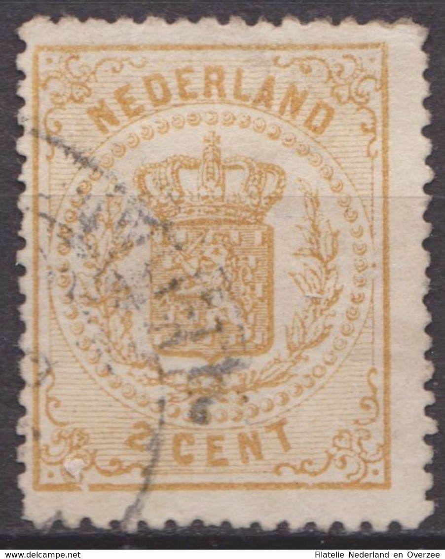 Nederland 1869 NVPH Nr 17 Gestempeld/used Rijkswapen, Coat Of Arms, Blason - Used Stamps