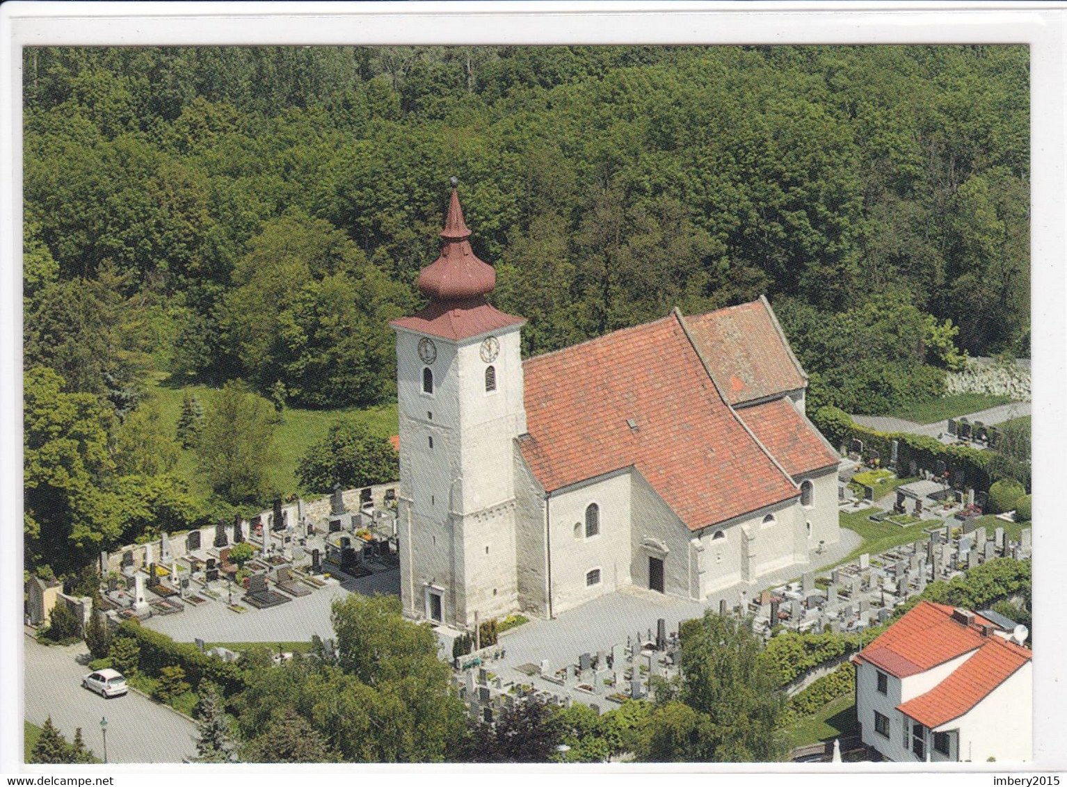 Niederösterreich Ak Petronell Carnuntum, Pfarrkirche Zur Heiligen Petronilla, Luftbild, Bezirk Bruck An Der Leitha - Bruck An Der Leitha