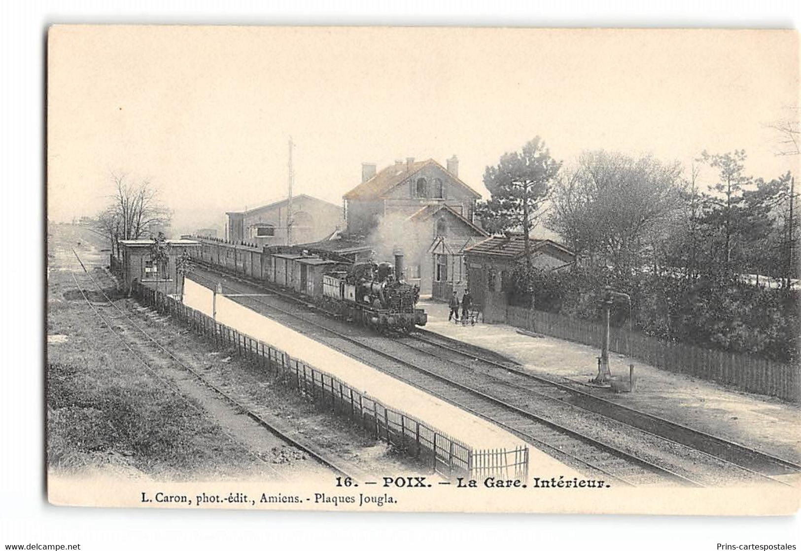 CPA 80 Poix La Gare Et Le Train - Poix-de-Picardie