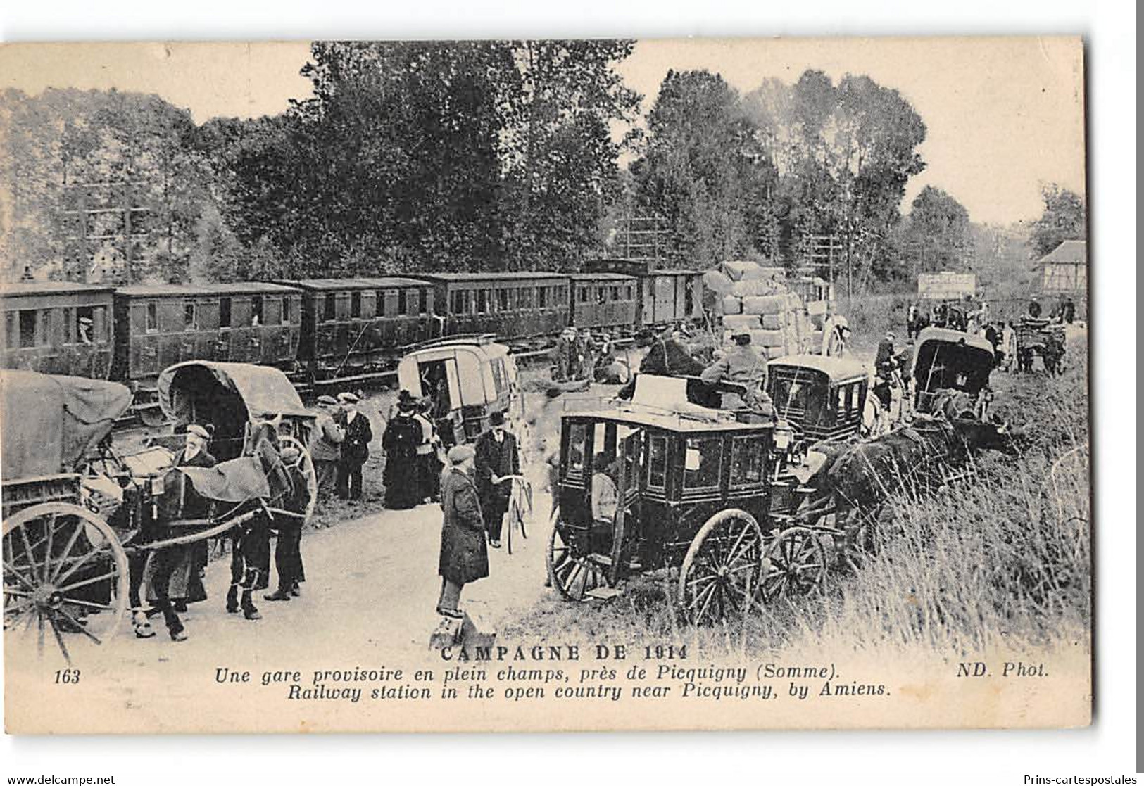 CPA 80 Picquigny Provisoire La Gare Et Le Train - Picquigny