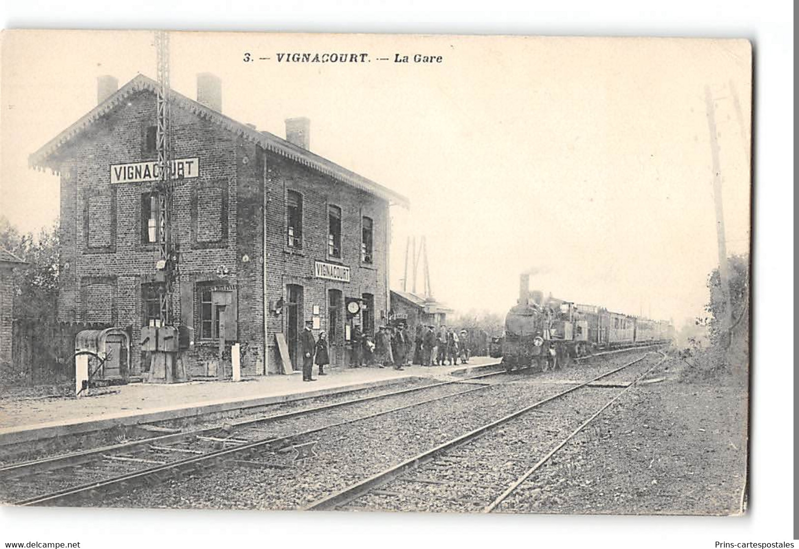 CPA 80 Vignacourt La Gare Et Le Train - Vignacourt