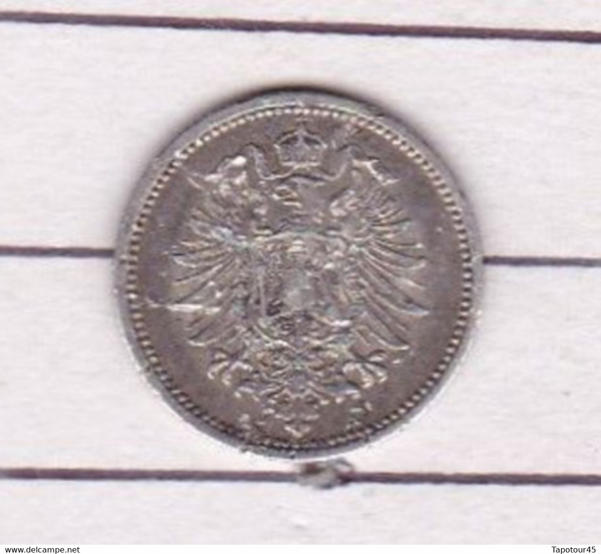 Allemagne	Tp PL21//5	20	Phening	Deutsches Reich 		1874 Berlin	Argent	Avec Le 4 Fermè - 20 Pfennig