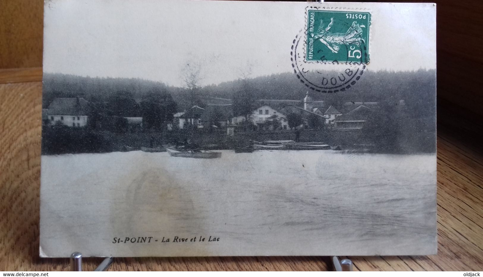 CPA   SAINT-POINT  -  La Rive Et Le Lac  (1910).animée , Barque......(S21-22) - Other & Unclassified