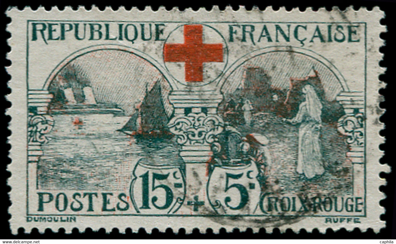 O FRANCE - Poste - 156, Infirmière, Croix-Rouge - Gebraucht