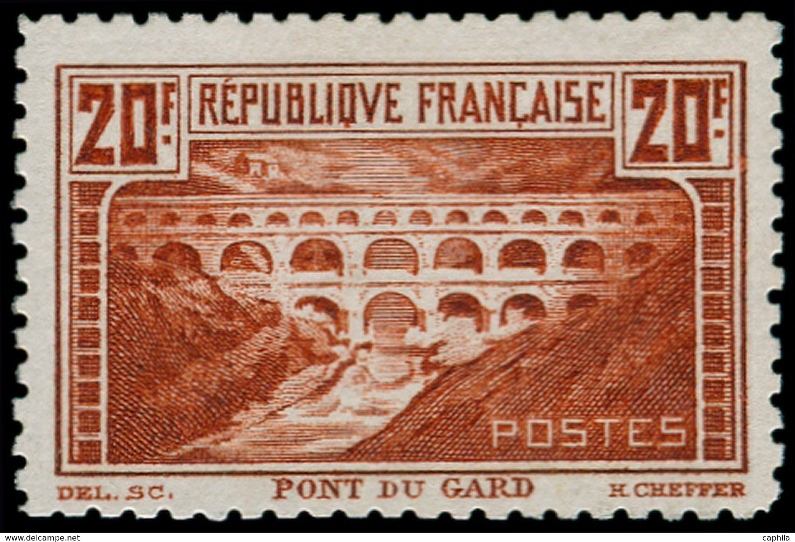 ** FRANCE - Poste - 262B, Dentelé 11: 20f. Pont Du Gard - Ungebraucht