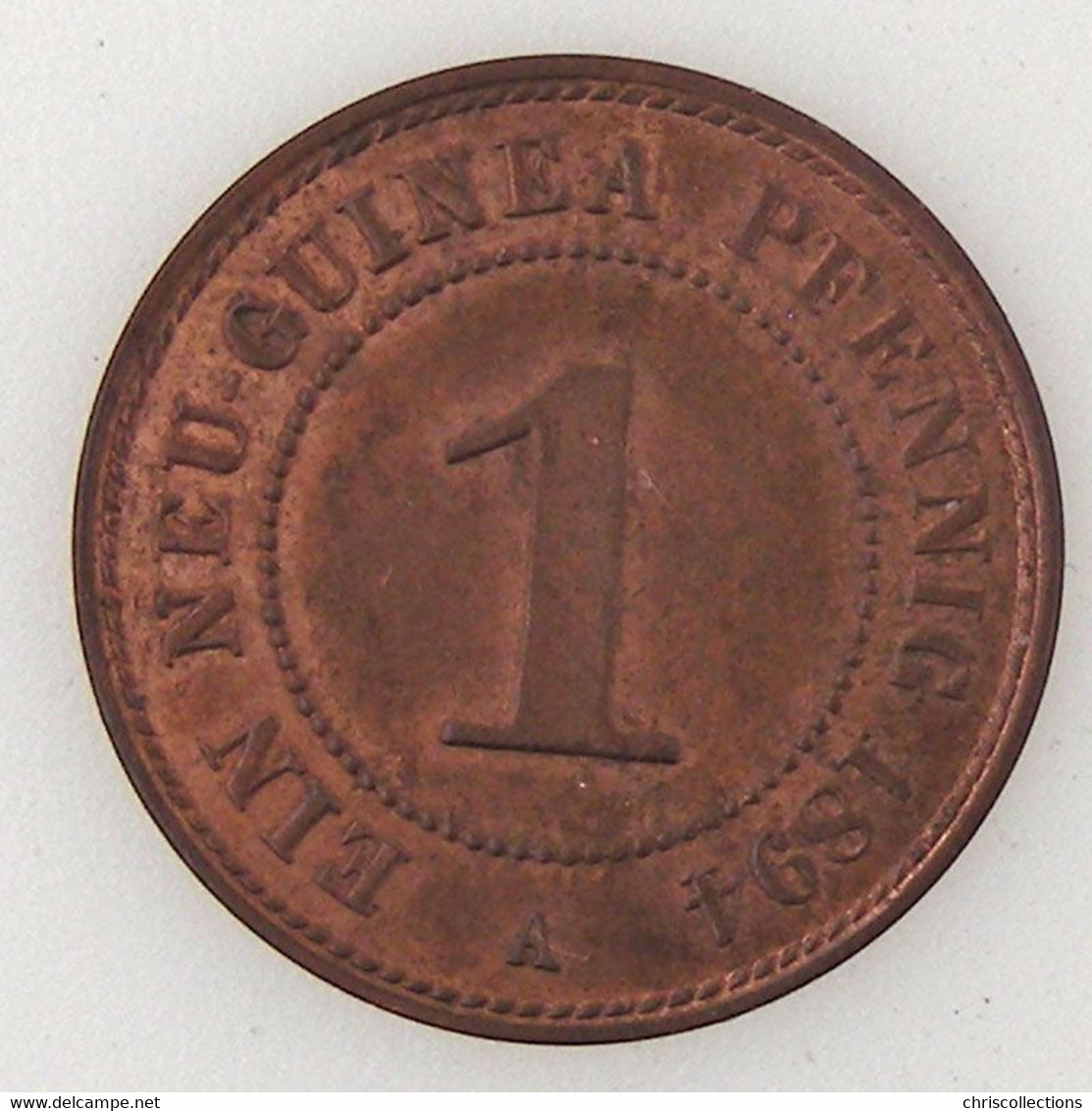 Nouvelle Guinée Allemande, 1 Pfennig 1894, TTB, KM#1 - Nouvelle Guinée Allemande