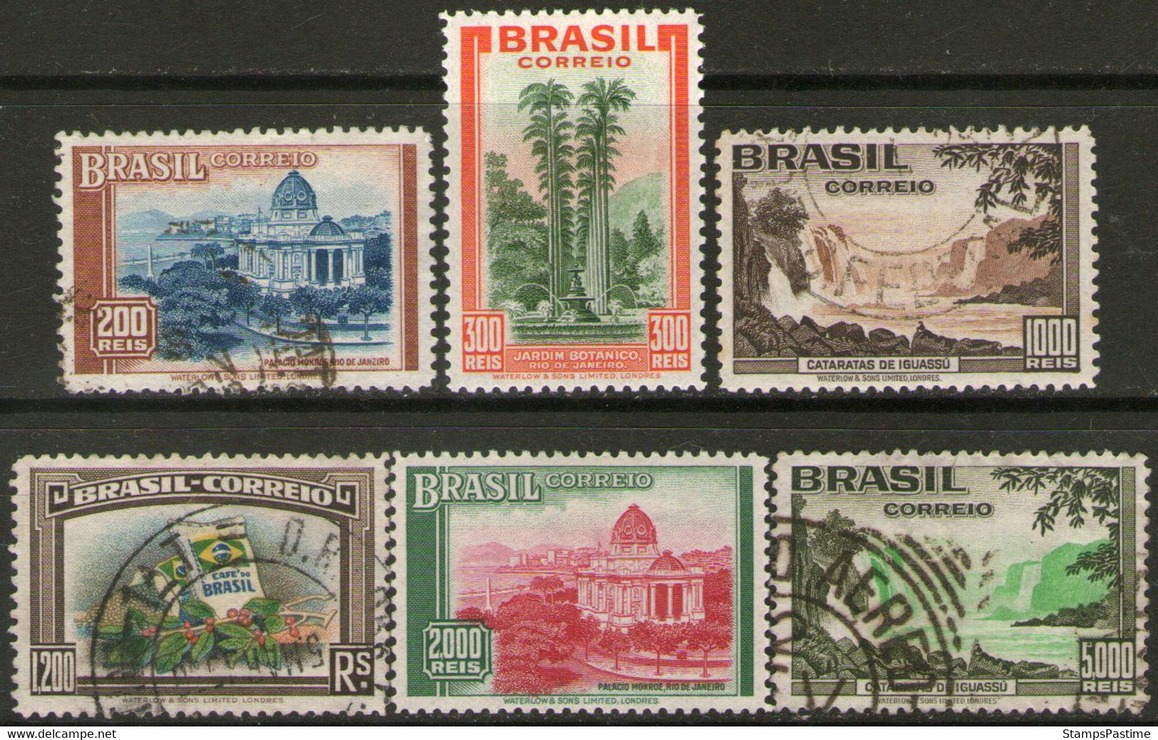 BRASIL – BRAZIL Serie NO Completa X 6 Sellos TURISMO = CATARATAS IGUAZÚ Año 1938 – Valorizada En Catálogo € 37.30 - Other & Unclassified