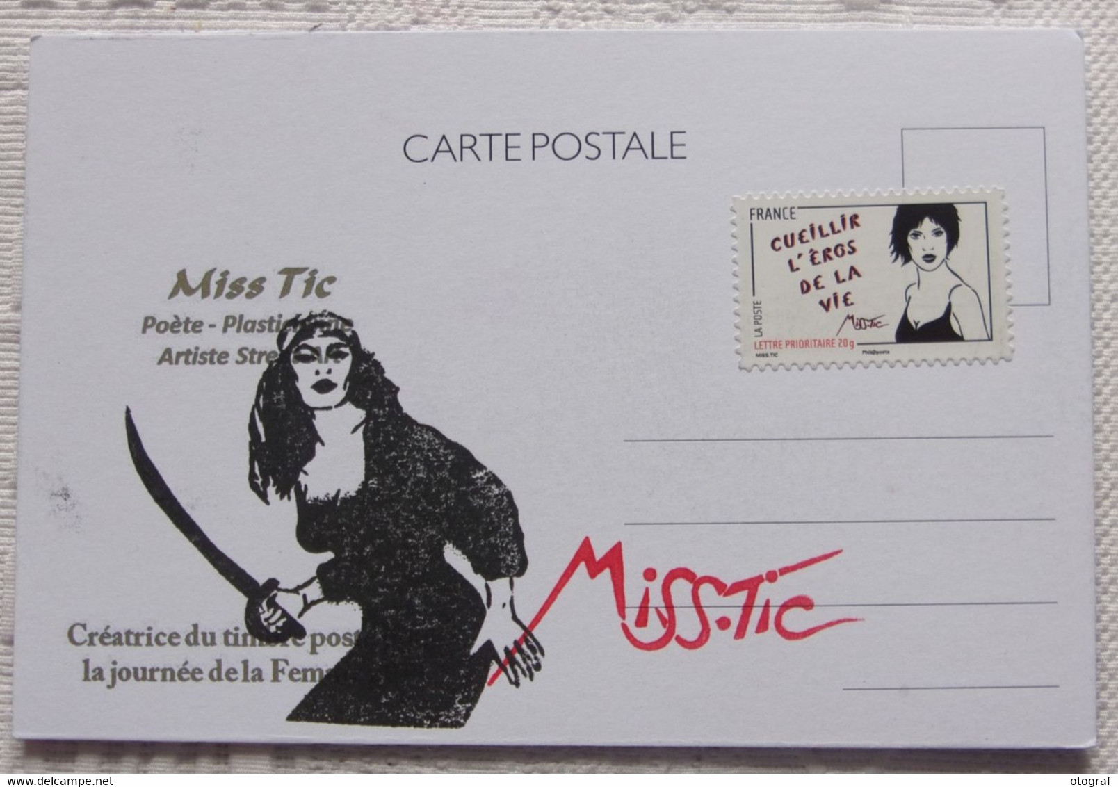 MISS TIC - Rachida NOVAT - Dédicace - Hand Signed - Autographe Authentique - Ungerer