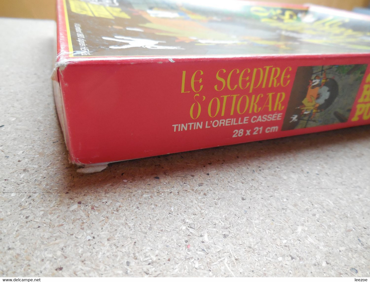 Hergé, 2 boites PUZZLES TINTIN Le Sceptre D'Ottokar avec L'oreille cassée 1983 + le temple du soleil 1992........1B222