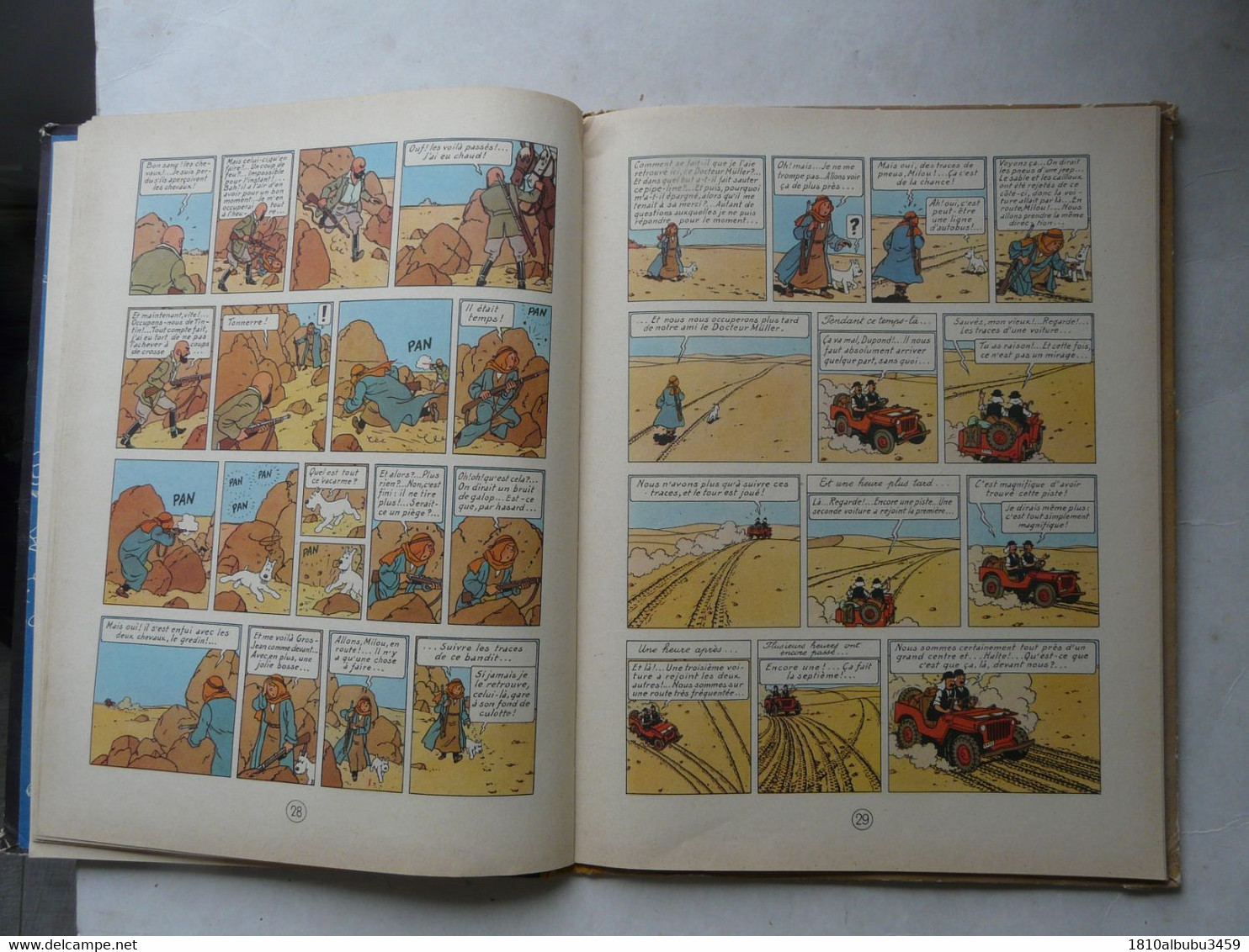 LES AVENTURES DE TINTIN - AU PAYS DE L'OR NOIR - CASTERMAN 1952 - Hergé