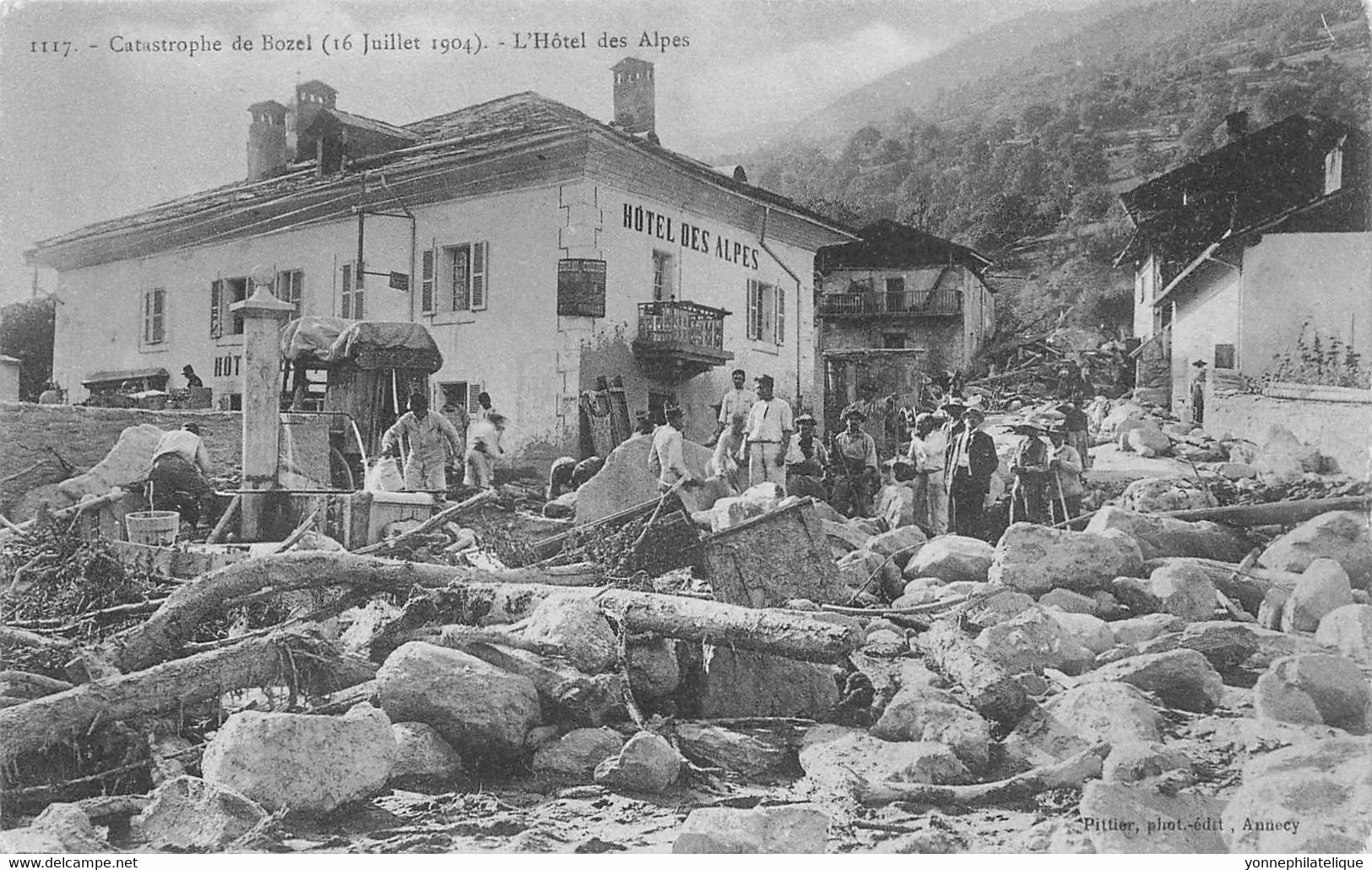 73 - SAVOIE - BOZEL - Catastrophe Du 16 Juillet 1904 - Hôtel Des Alpes - Superbe - 10081 - Bozel