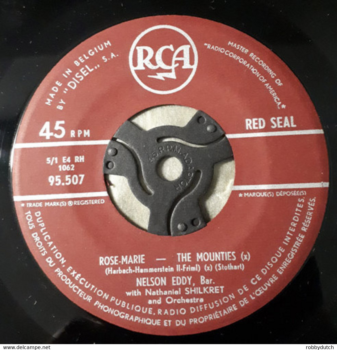 * 7" EP *  JEANETTE MAC DONALD & NELSON EDDY - SONGS FROM ROSE-MARIE  (Belgium 1954) - Musicals