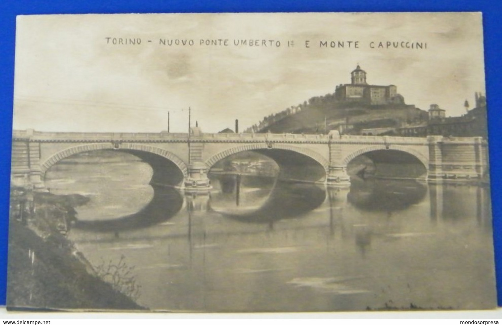 (T) TORINO - PONTE UMBERTO I° E MONTE DEI CAPPUCCINI - VIAGGIATA 1907 - Pontes