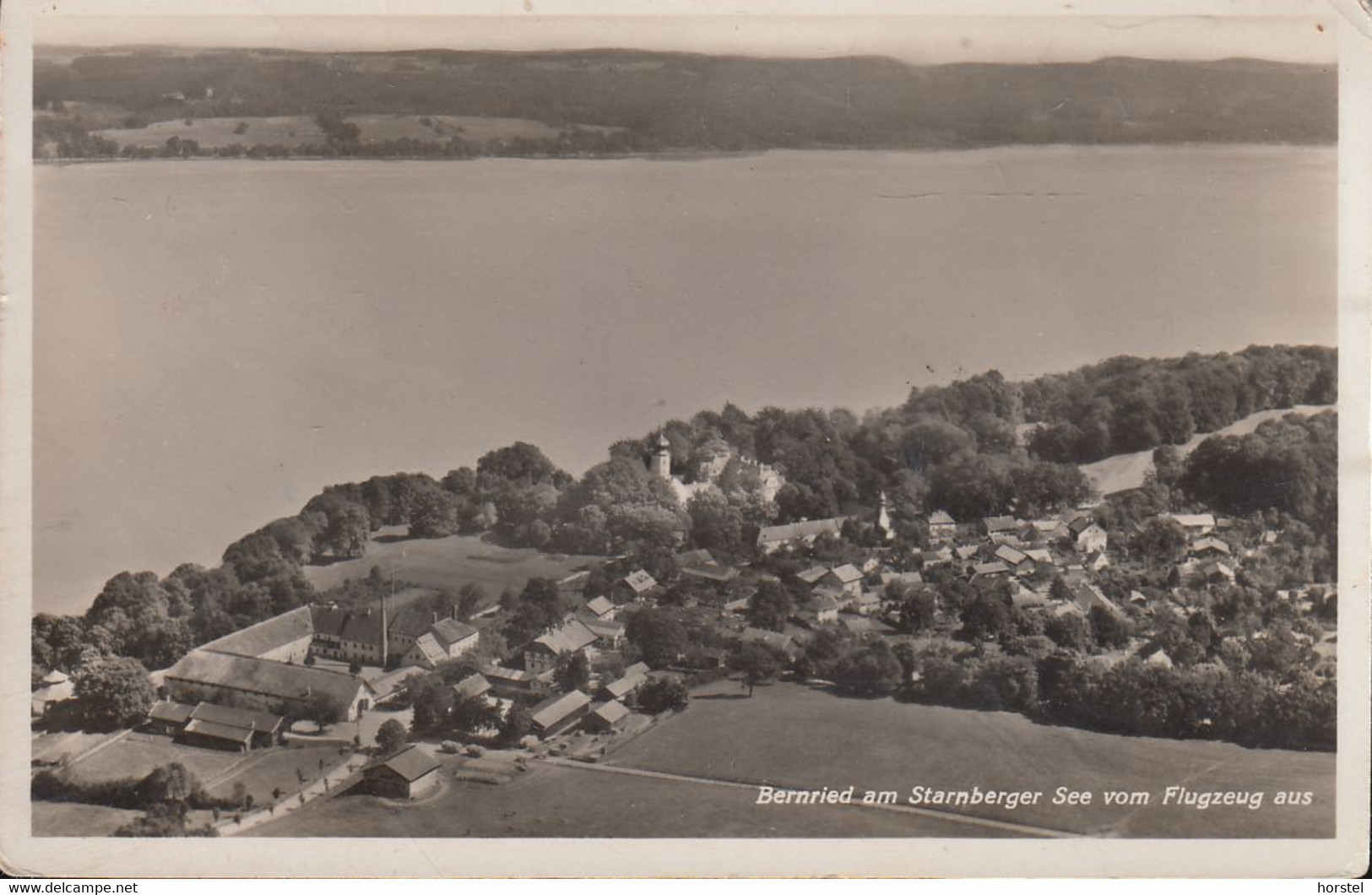D-82347 Bernried - Starnberger See - Alte Ansicht (1935) Vom Flugzeug Aus - Luftbild - Stamp - Weilheim
