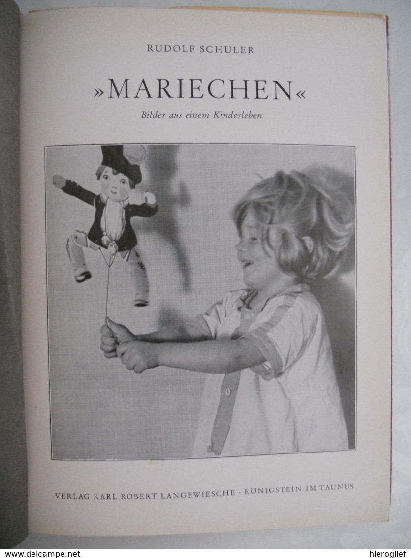 MARIECHEN Bilder Aus Einem Kinderleben Rudolf SCHULER Fotografie - Fotografía